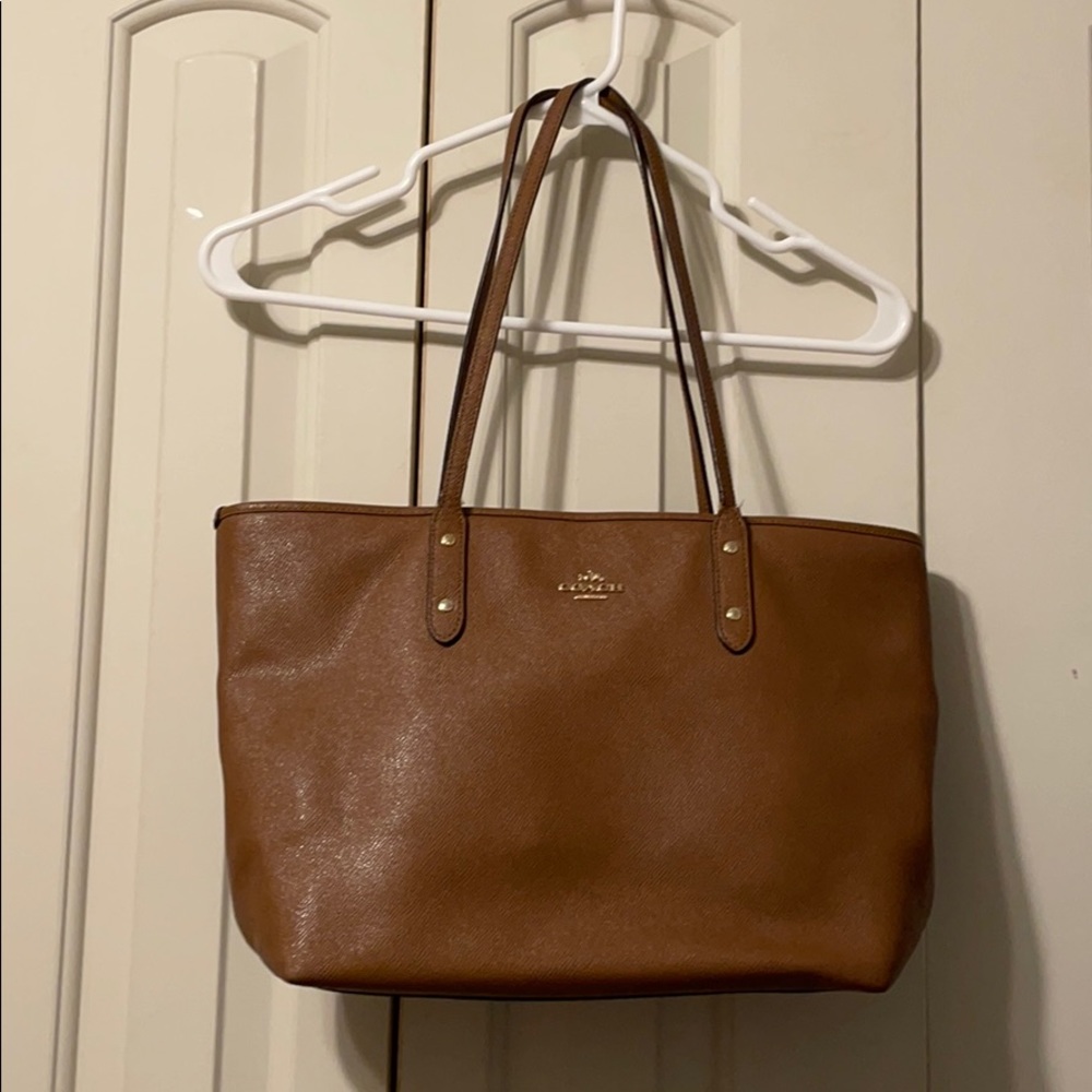 Brown Leather Coach Purse
